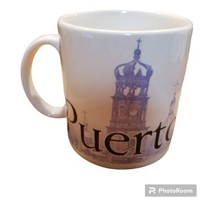 Puerto Vallarta Starbucks 2007 blue dolphins oversized been there coffee mug